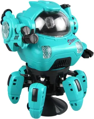 BESPORTBLE Electric Dancing Robot Interactive Robot Plaything for Boys Fun Simulation Model with LED Lights Music Birthdays Holidays