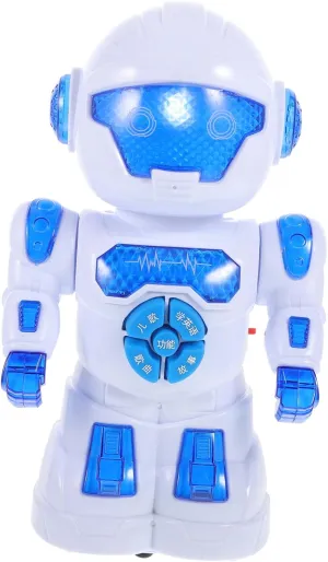 BESPORTBLE Interactive Robot Funny Walking Robot with Music Flashing Lights and Dance Functions for Boys and Ages Educational Plaything