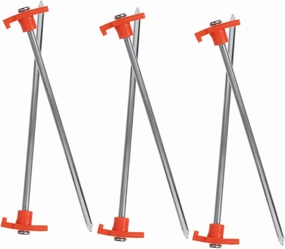 BESPORTBLE Tent Stakes 6 Pcs Heavy Duty Metal Stakes Tent Nails for Ground Outdoor Canopy Tarp Camping