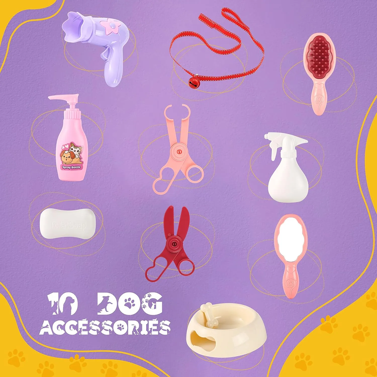 BETTERLINE Puppy Electronic Interactive Pet Dog -Walking, Barking, Tail Wagging, Stretching Companion Animal for Kids (Bichon Frise)