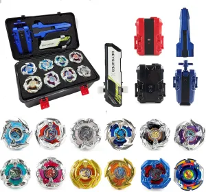 Bey Battling Set, GyroTops Burst Blade Toy Combat Battling Game Set, Spinning Gift for Boys, Ages for 8 10 12  (12 Spinning Tops Tool Box)
