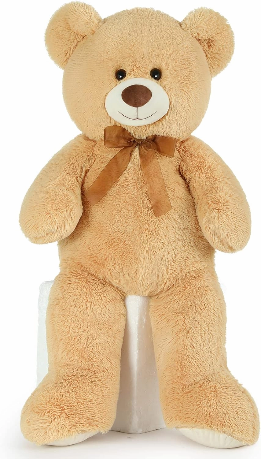 Big Teddy Bear, 36 inch Cute Giant Stuffed Animals Life Size Plush Bear for Girlfriend Kids, Tan