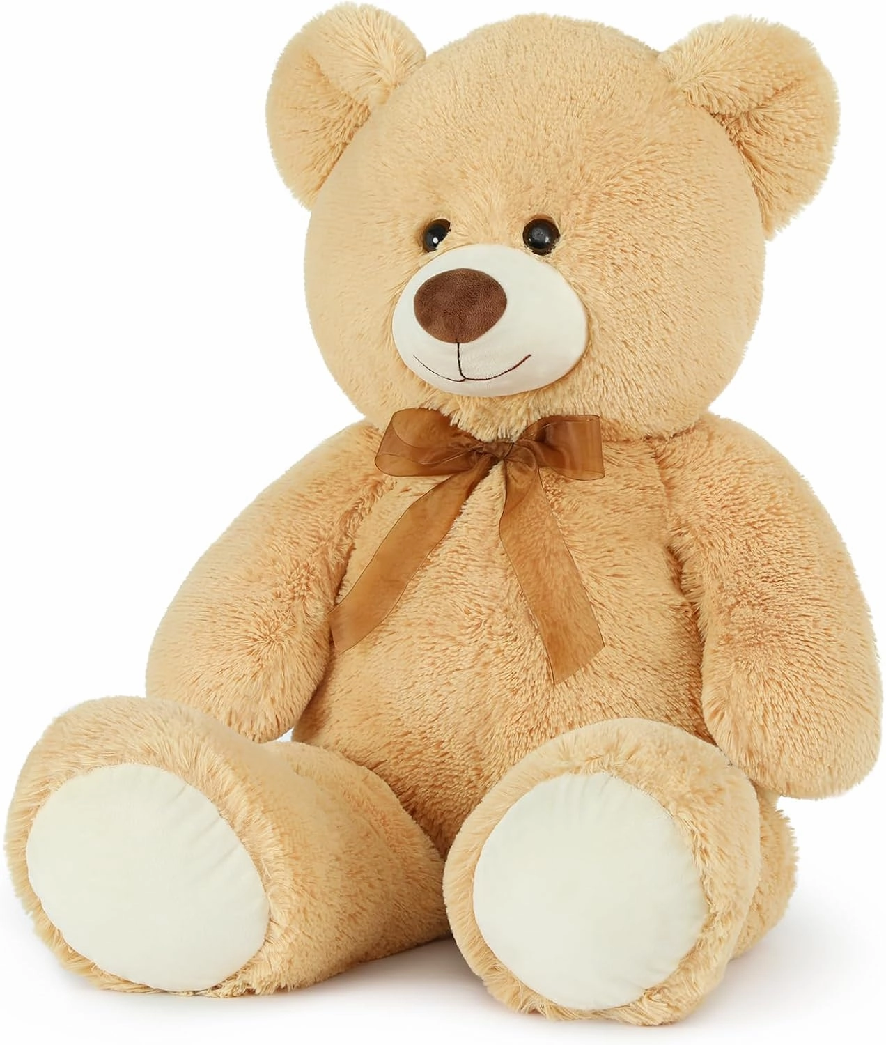 Big Teddy Bear, 36 inch Cute Giant Stuffed Animals Life Size Plush Bear for Girlfriend Kids, Tan