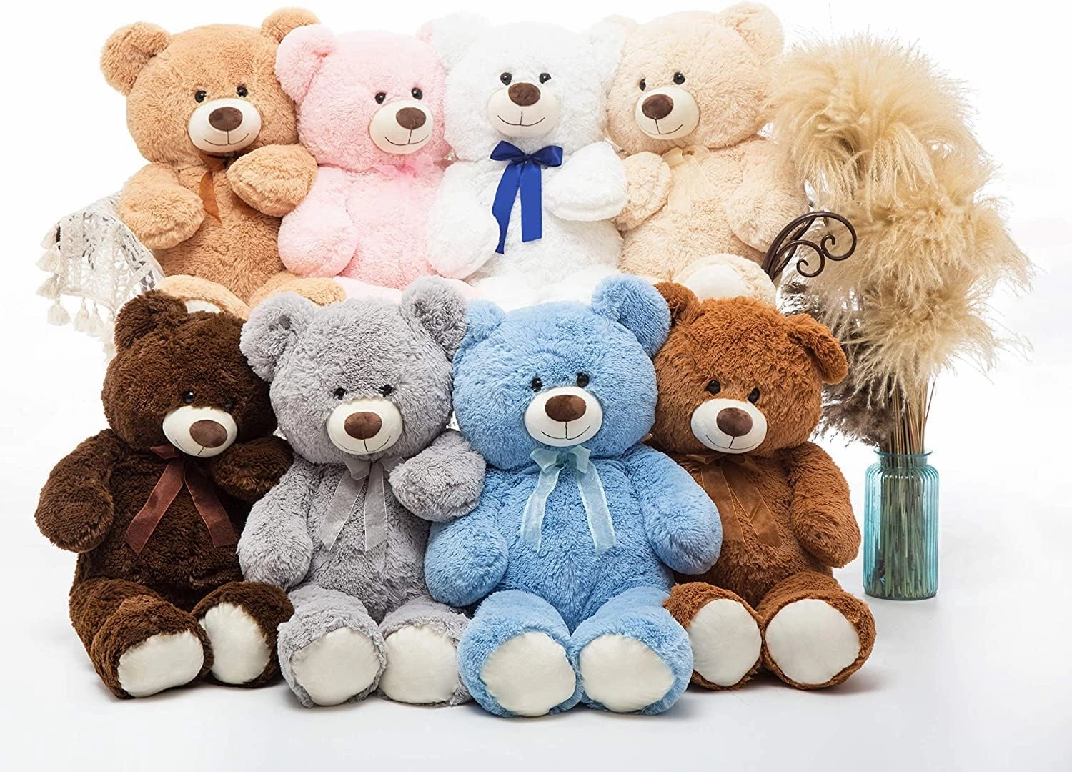 Big Teddy Bear, 36 inch Cute Giant Stuffed Animals Life Size Plush Bear for Girlfriend Kids, Tan