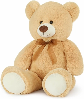 Big Teddy Bear, 36 inch Cute Giant Stuffed Animals Life Size Plush Bear for Girlfriend Kids, Tan