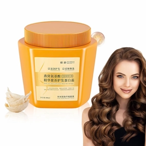 Birds Nest Amino Acid Essence Luxury Hair Care Protein Cream, Amino Acid Moisturizing Repair Hair Care Conditioner 500ml