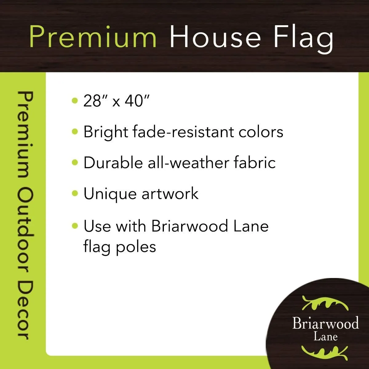 Black Bear Family Nature Everyday House Flag 40" x 28" Briarwood Lane