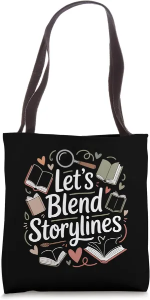 Blending Storylines for Book Lovers Tote Bag