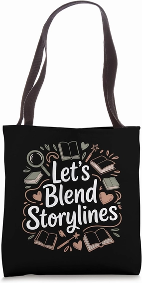 Blending Storylines for Book Lovers Tote Bag