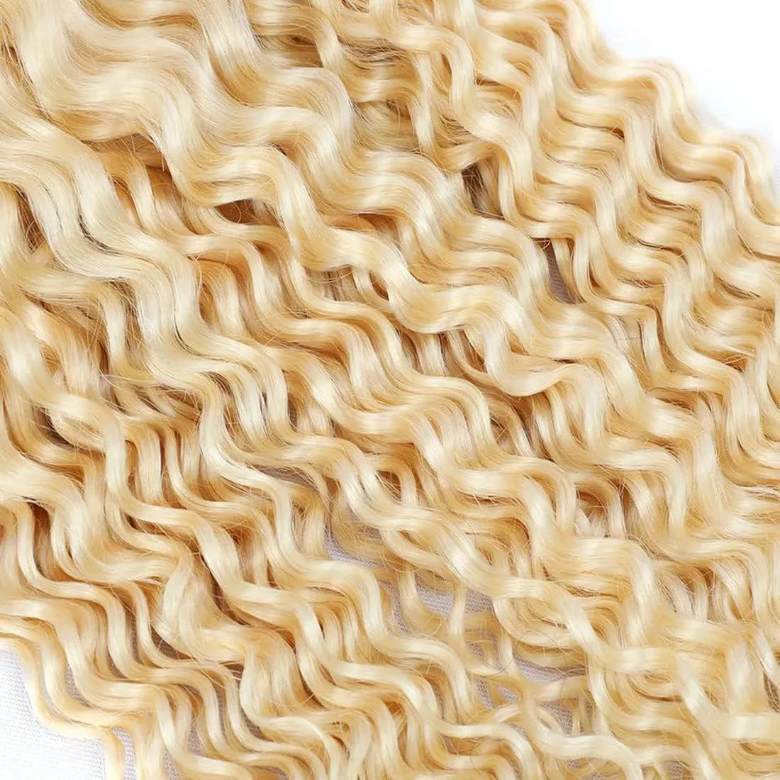 Blonde 613 Human Hair Bundles 16 18 20 Inch Jerry Curly Bundles Human Hair Unprocessed Brazilian Virgin Hair Quick Weave for Black Women