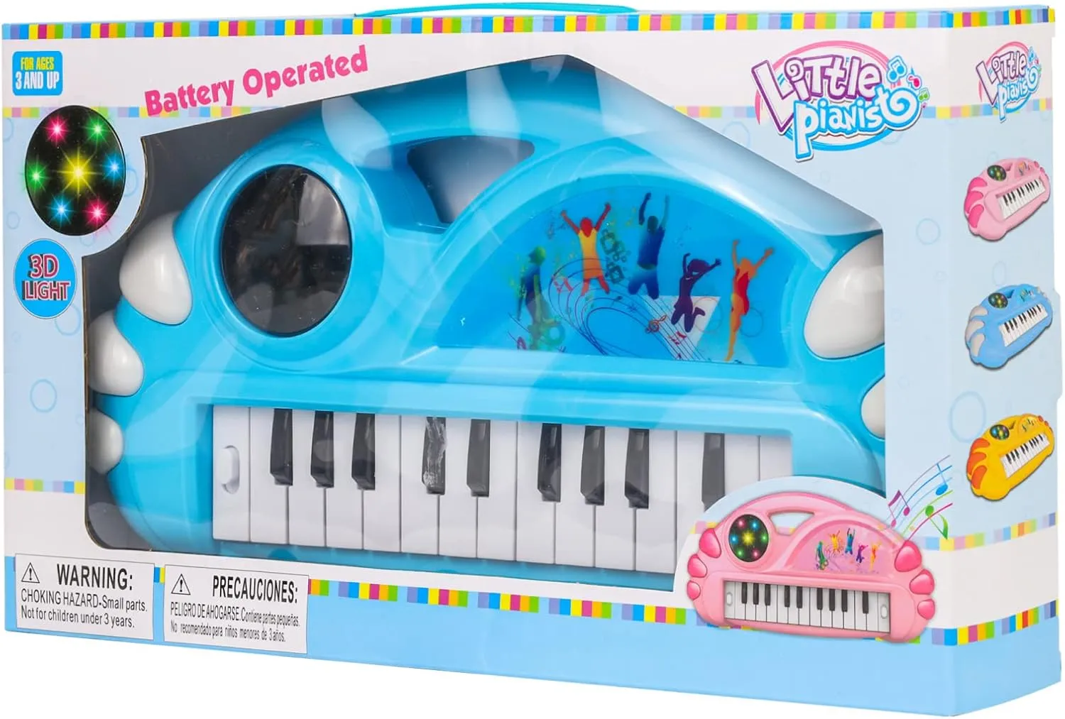 Blue Little Pianist Kids Electronic Keyboard Piano Toy Ages 3 and Up