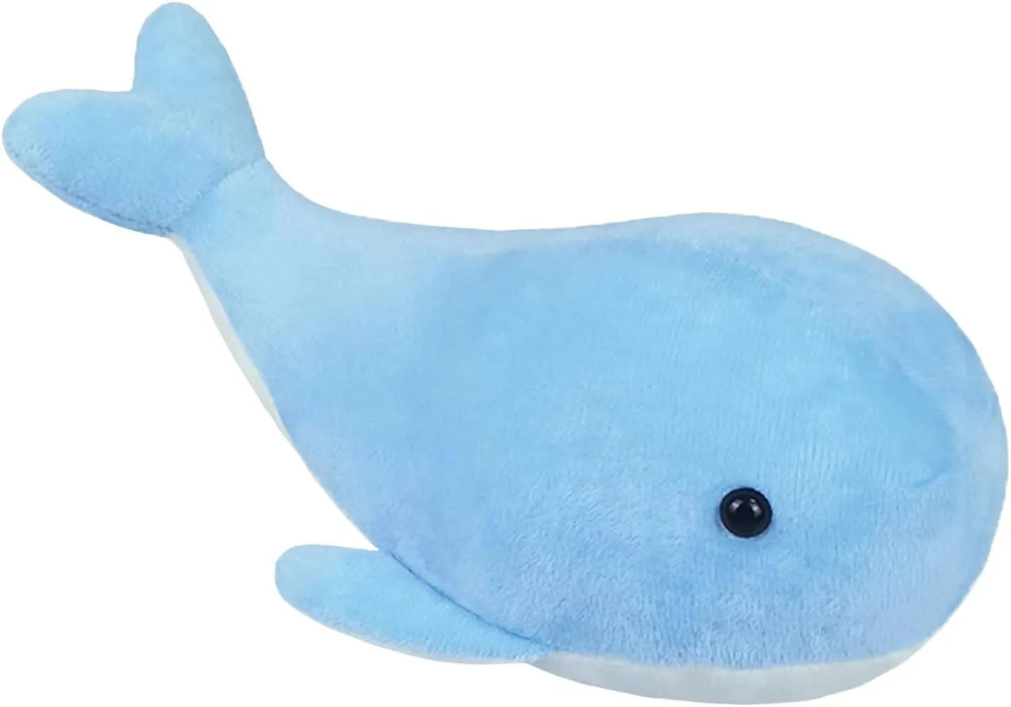 Blue Plush Whale Stuffed Animal Toy, Soft Cuddly Plushie Hugger Toy for Boys & Girls, Gifts for Kids or Girlfriend, 10 Inches