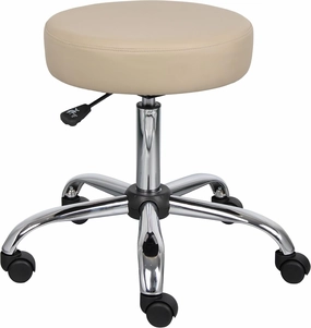 Boss Office Products Be Well Medical Spa Stool in Beige 275 lbs