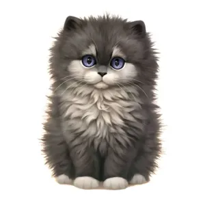 British Longhair Cat 'Fluffy Fur' 3D Wood Jigsaw Puzzle