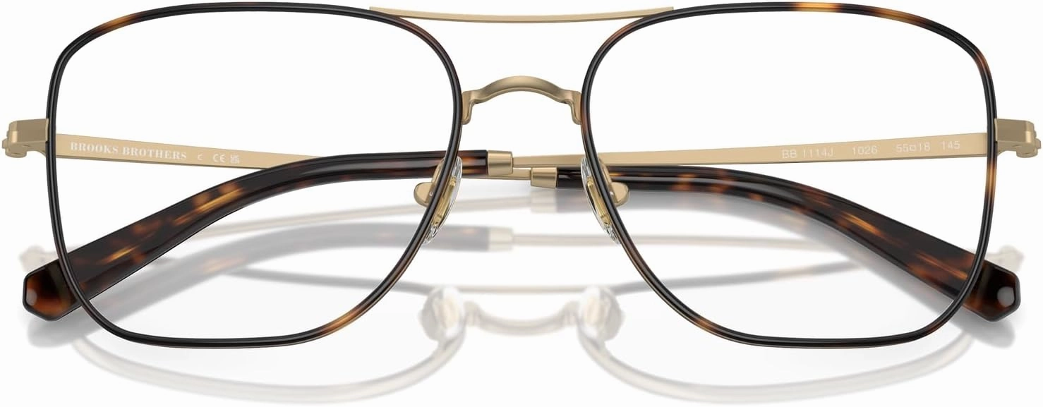 Brooks Brothers Men's Bb1114j Aviator Prescription Eyewear Frames