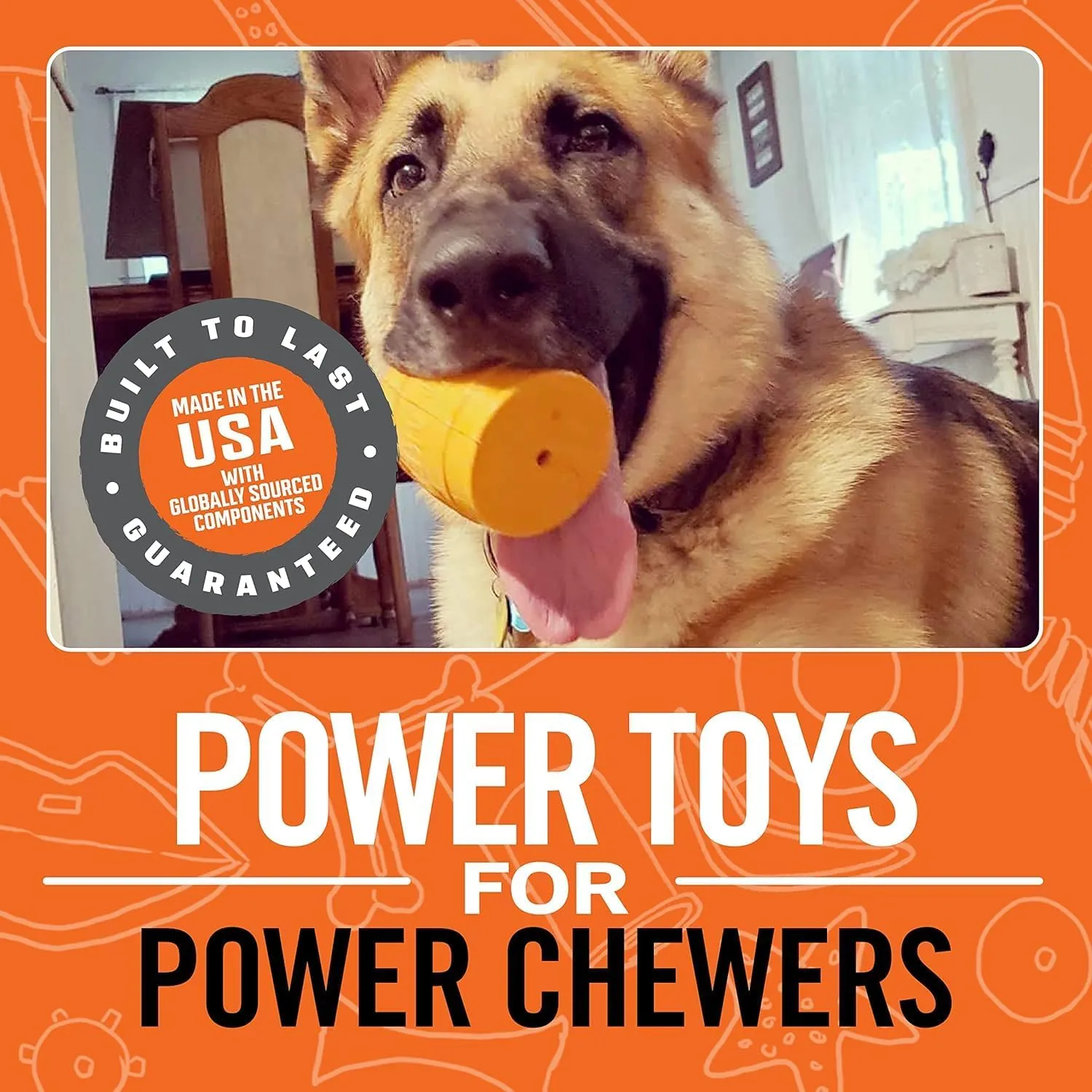 BULLYMAKE Rubber Keg Chew Toy For Dogs | Durable Dog Toy for Aggressive Chewers | Made in USA