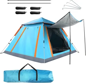 Camping Tent - Spacious 4-5 Person Tents for Camping - Outdoor Foldable Waterproof Tent