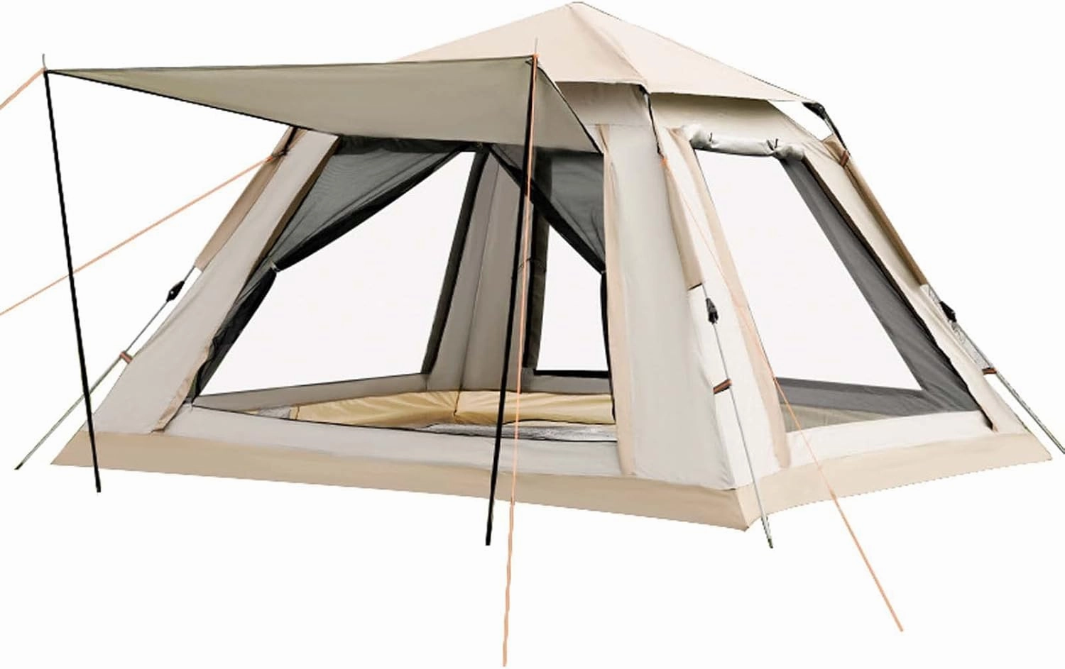 Camping Instant Tent 85x85x56 inch, 2/4/6 Person Pop Up Tent, Waterproof, Spacious, Lightweight Portable Backpacking Tent, Easy Set Up Small Lightweight Tents, Portable Family Tent
