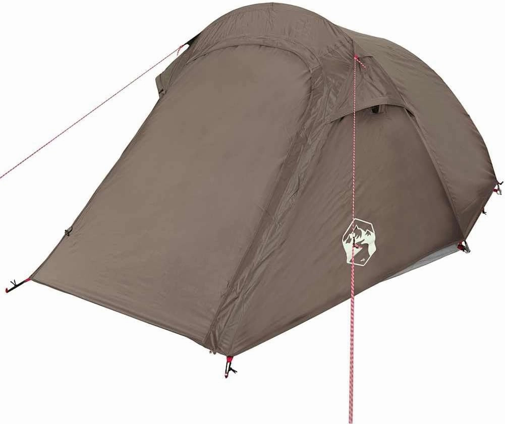 Camping Tent Tunnel 3-Person Olive Green Waterproof vidaXL vidaXL