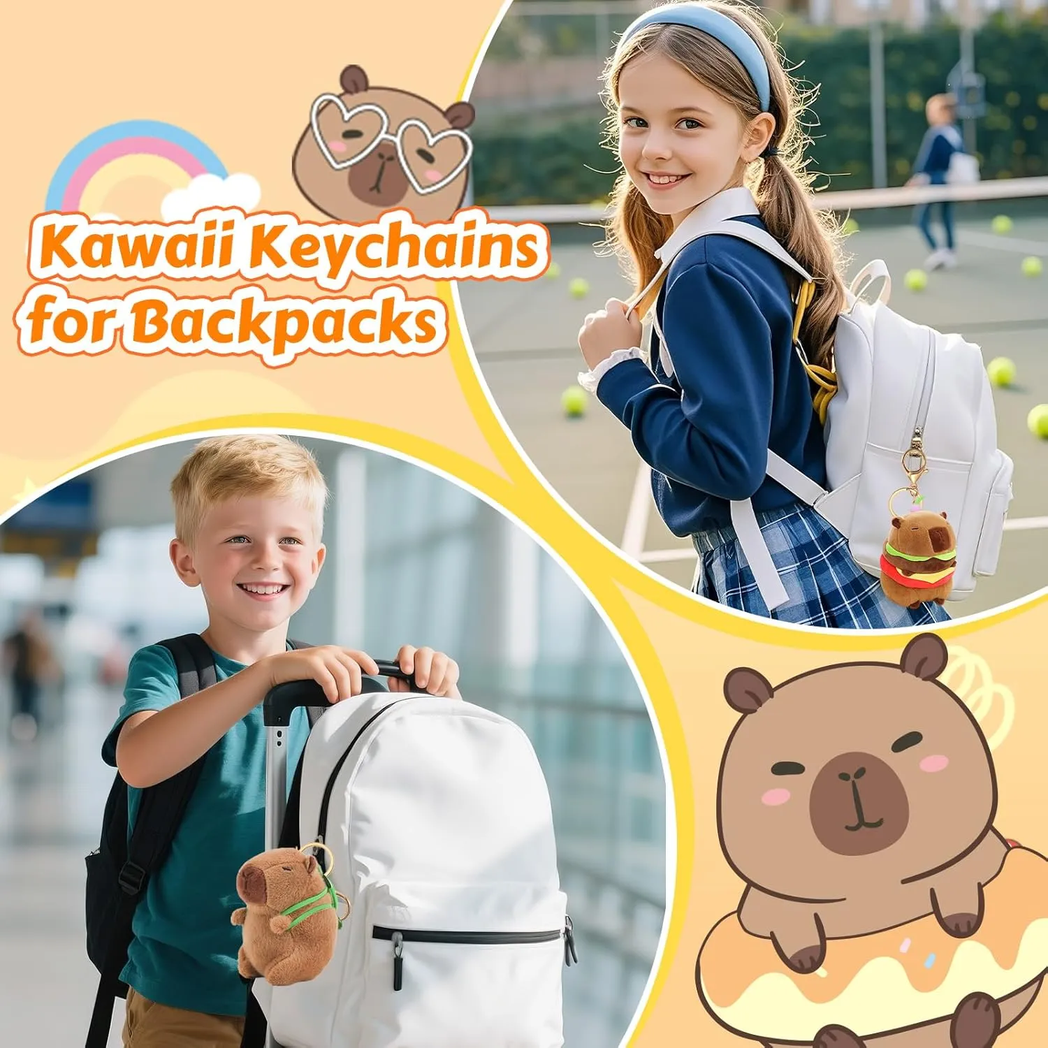 Capybara Gifts for Girls, Kids Capybara Plush Toys Set with Capybara Stuffed Animal, Secret Diary, Ballpoint Pen, Stickers, Birthday Gifts for Little Girls Age 5 6 7 8 9 10-12 Years Old