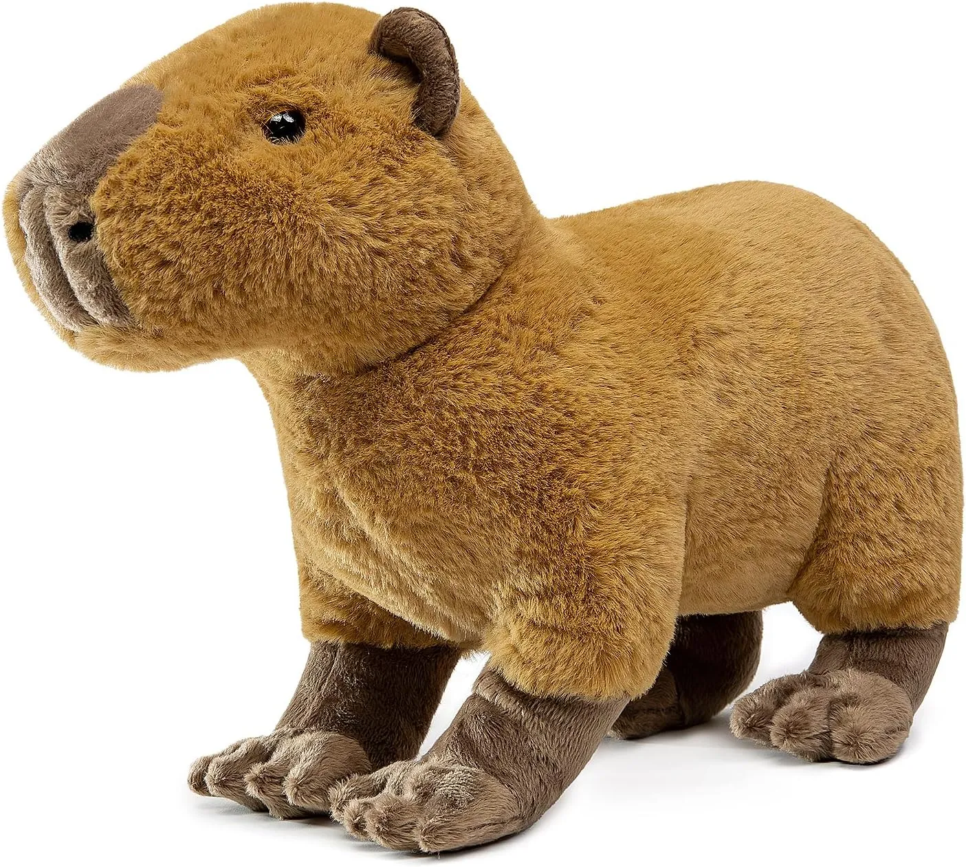 Capybara Plush Toy - Lifelike Rodent 13” Capybara Stuffed Animals, Soft Wild Animals Crawling Capybara Unique Plushie Toys Model Dolls Collection for Kids