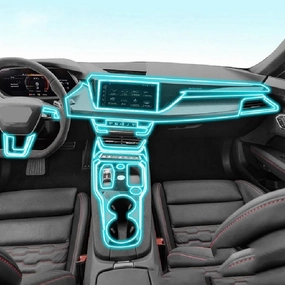 Car Interior Center Console Anti-Scratch TPU Transparent Protective Film Shift Position Piano,for Audi RS e-tron GT 2021-2023