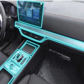Car Interior Center Console Anti-Scratch TPU Transparent Protective Film Shift Position Piano,for BYD Don DM 2018-2020