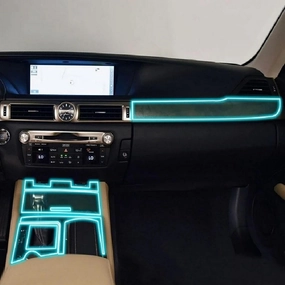 Car Interior Center Console Anti-Scratch TPU Transparent Protective Film Shift Position Piano PPF,for Lexus GS 350 450h 2012-2023