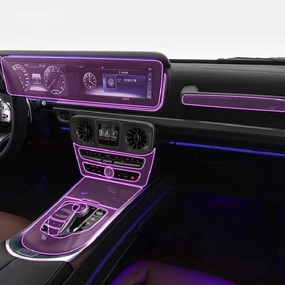 Car Interior Film Dashboard Piano Board Shift Center Console Anti-Scratch TPU PPF Film,for Mercedes Benz G-Class W463 2019-2023