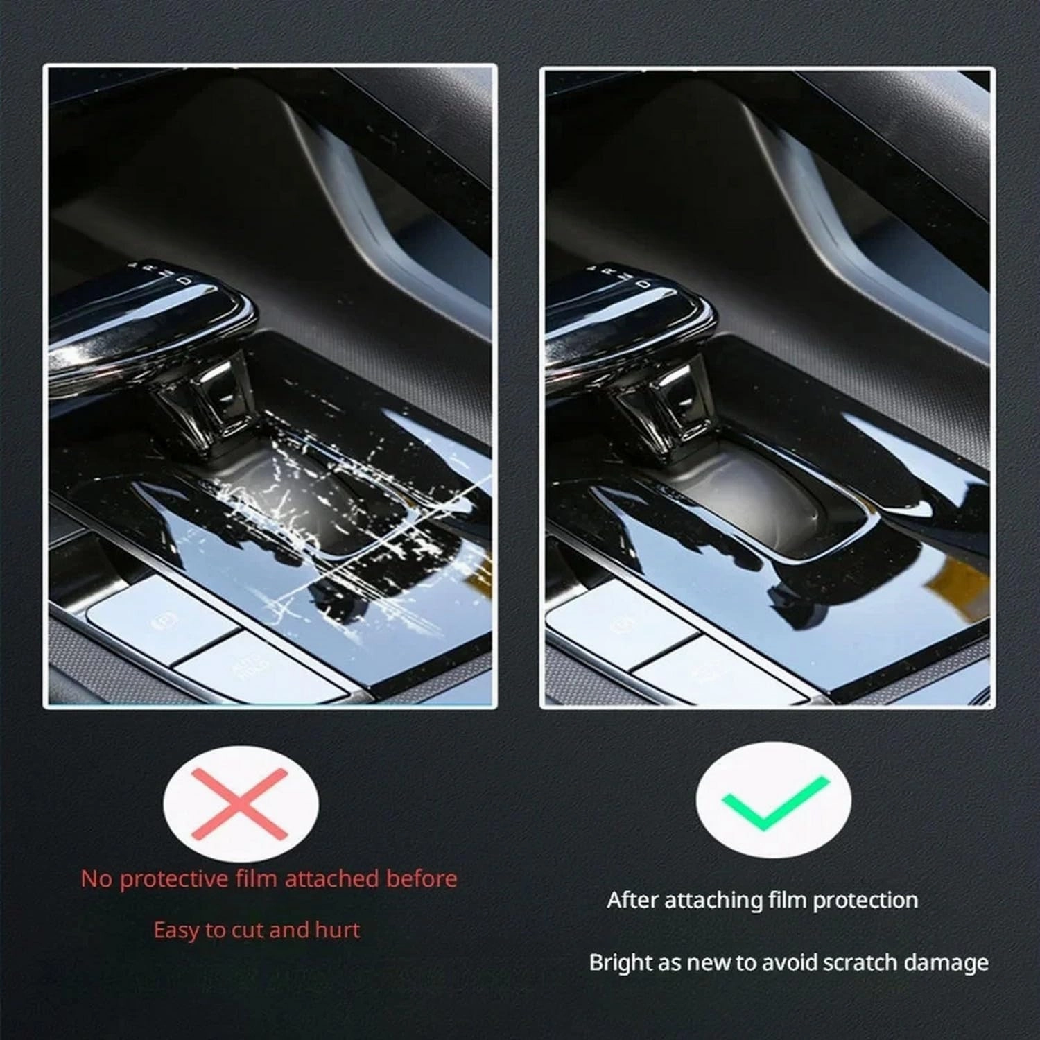 Car Interior Film Dashboard Piano Board Shift Center Console Anti-Scratch TPU PPF Film,for Mercedes Benz G-Class W463 2019-2023