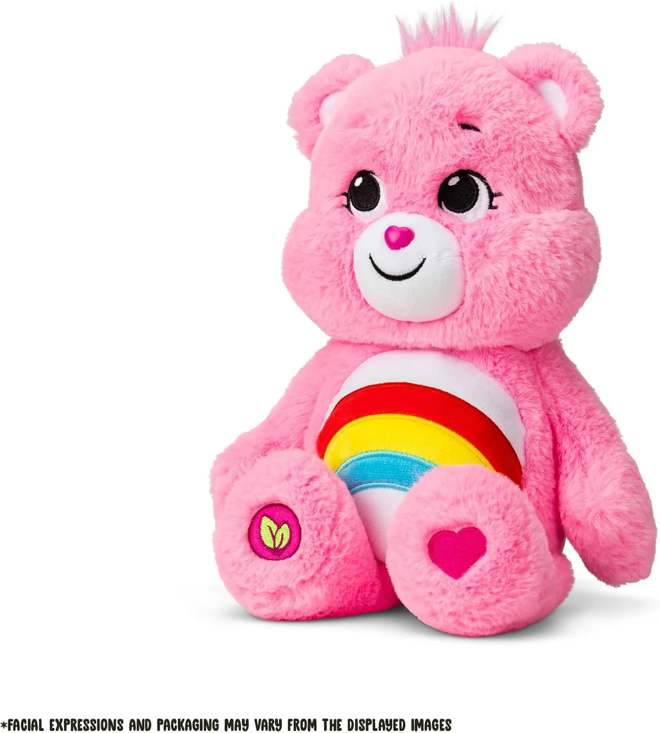 Care Bears 14" Cheer Bear Plushie - Medium Size - Pink Plushie for Ages 4  – Perfect Stuffed Animal Holiday, Birthday Gift, Super Soft and Cuddly – Good For Girls and Boys, Employees, Collectors