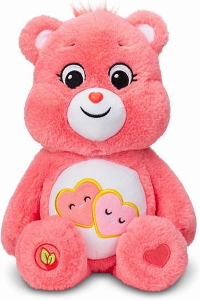 Care Bears 14" Love-A-Lot Bear Plushie - Medium Size - Pink Plush for Ages 4  – Perfect Stuffed Animal Holiday, Birthday Gift, Super Soft and Cuddly – Good For Girls and Boys, Collectors