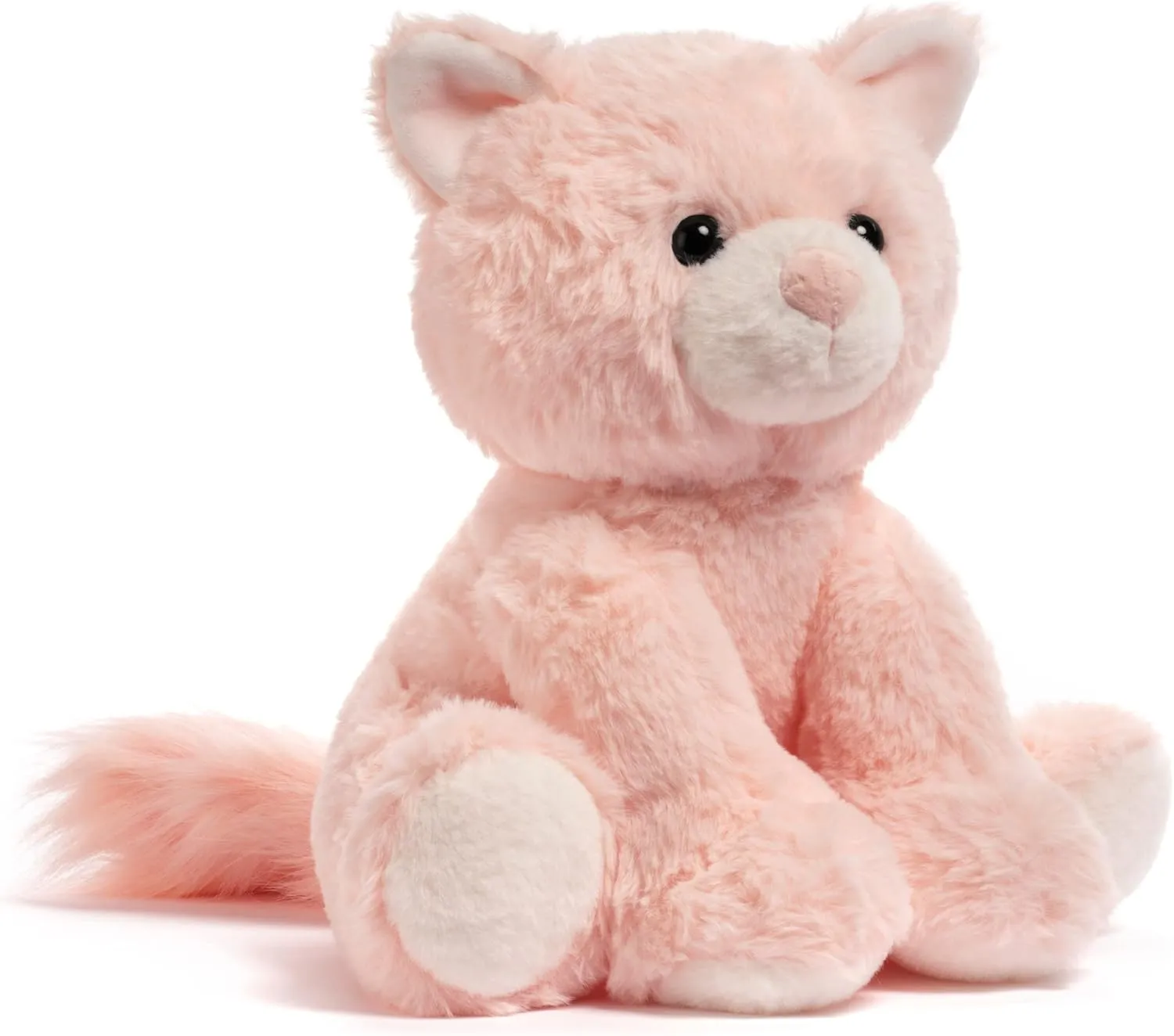 Cat Stuffed Animal - Cat Gifts for Girls Ages 0 1 2 3 4 5 6 7 8 Years, Pink Stuffed Animal