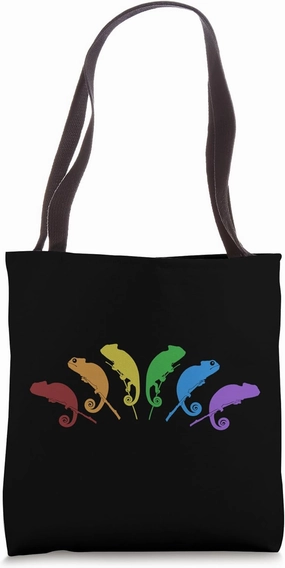 Chameleons LGBT Rainbow Panther Veiled Lover Chameleon Tote Bag
