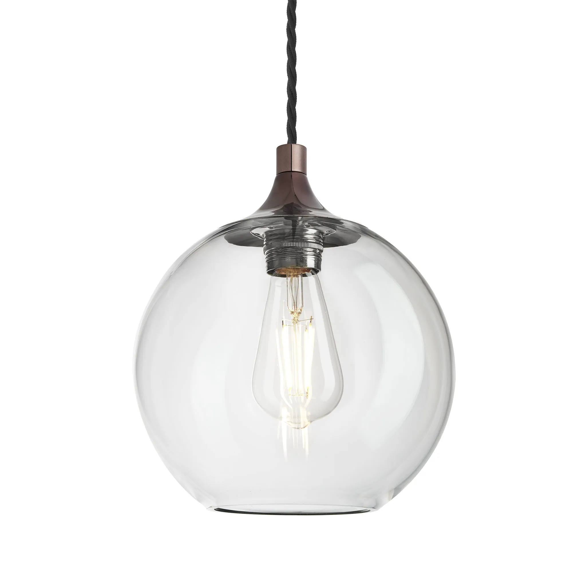 Chelsea Glass Globe Pendant - 7 Inch
