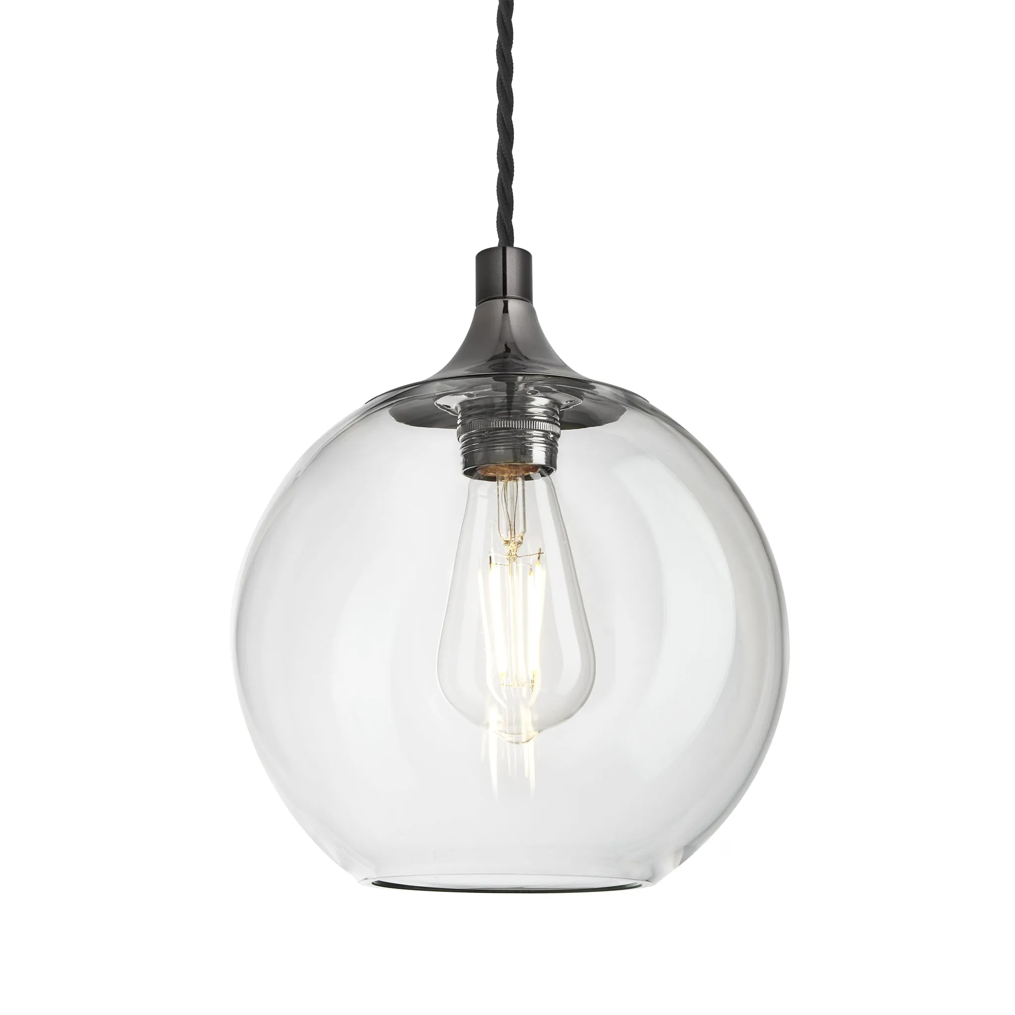 Chelsea Glass Globe Pendant - 7 Inch