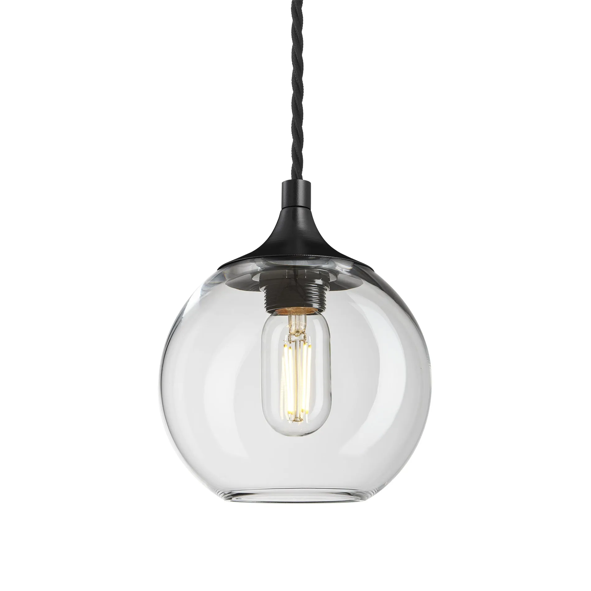 Chelsea Glass Globe Pendant - 7 Inch