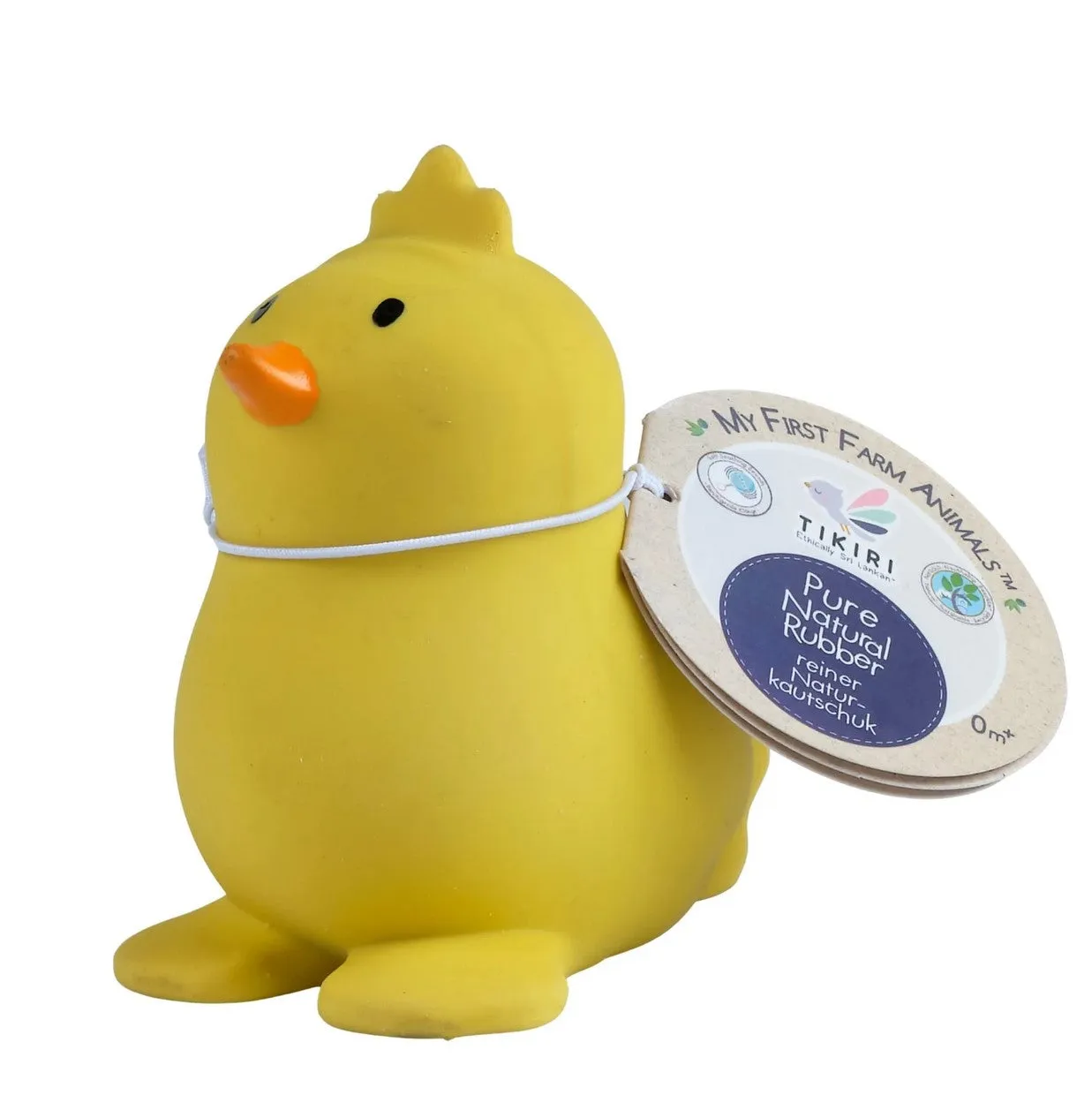 CHICK - NATURAL RUBBER RATTLE & BATH TOY