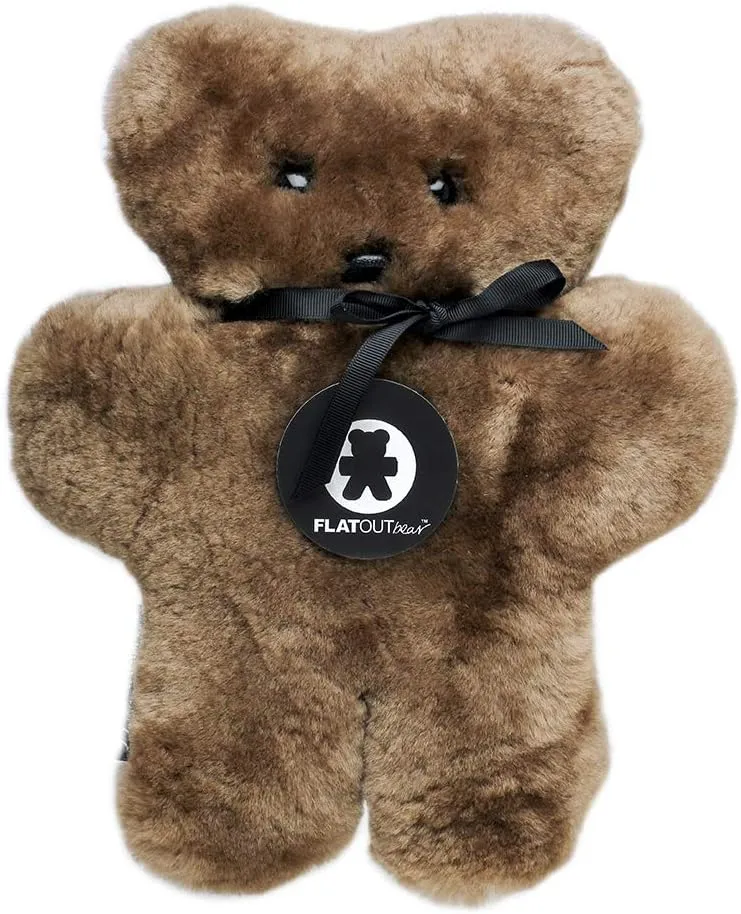 Chocolate 100% Australian Sheepskin Teddy Bear