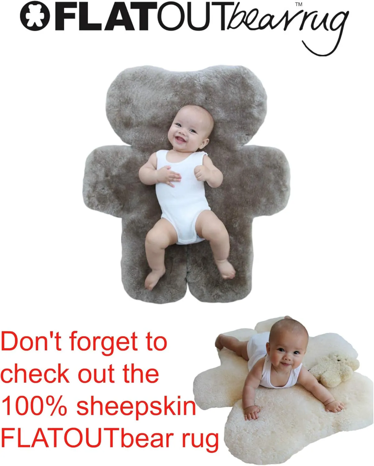 Chocolate 100% Australian Sheepskin Teddy Bear