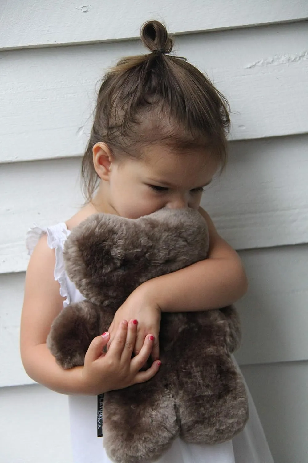 Chocolate 100% Australian Sheepskin Teddy Bear