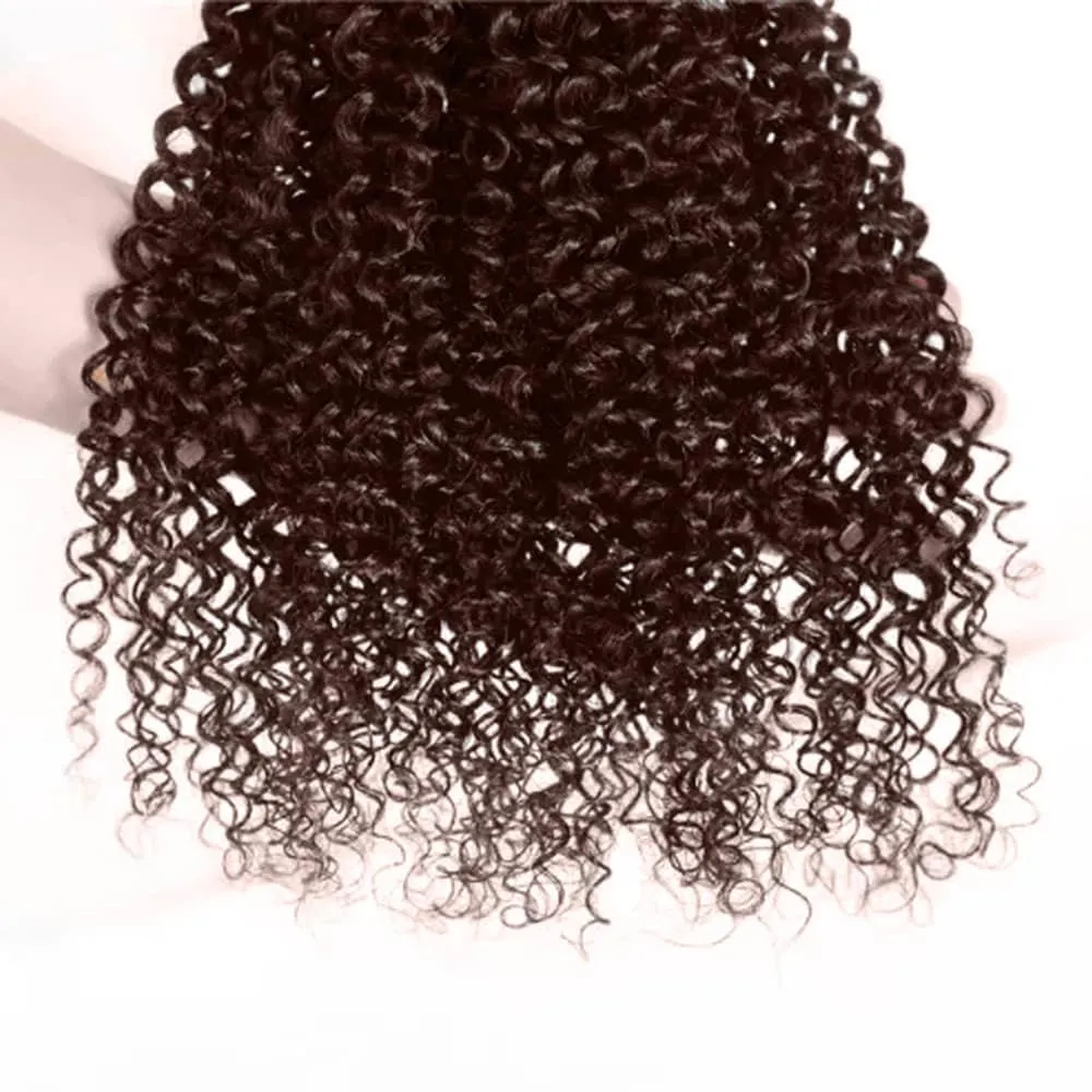 Chocolate Brown 4# Human Hair Bundles 08 10 12 Inch Jerry Curly Bundles Human Hair Unprocessed Brazilian Virgin Hair Quick Weave for Black Women