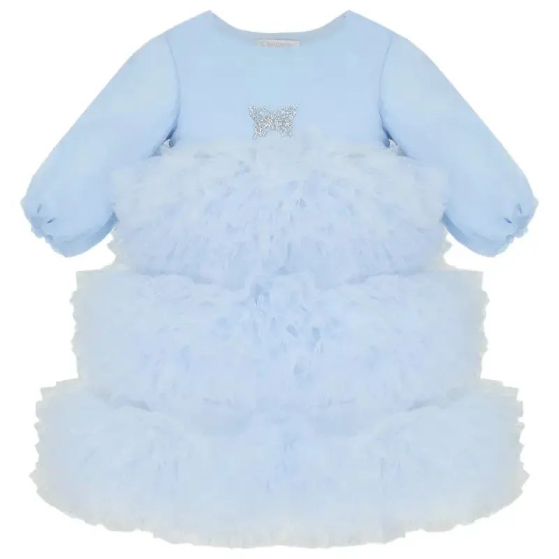 Choupette Blue Fluffy Skirt Dress
