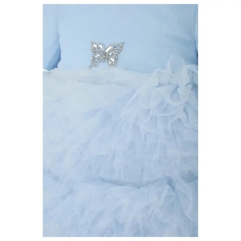 Choupette Blue Fluffy Skirt Dress