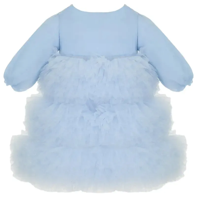 Choupette Blue Fluffy Skirt Dress
