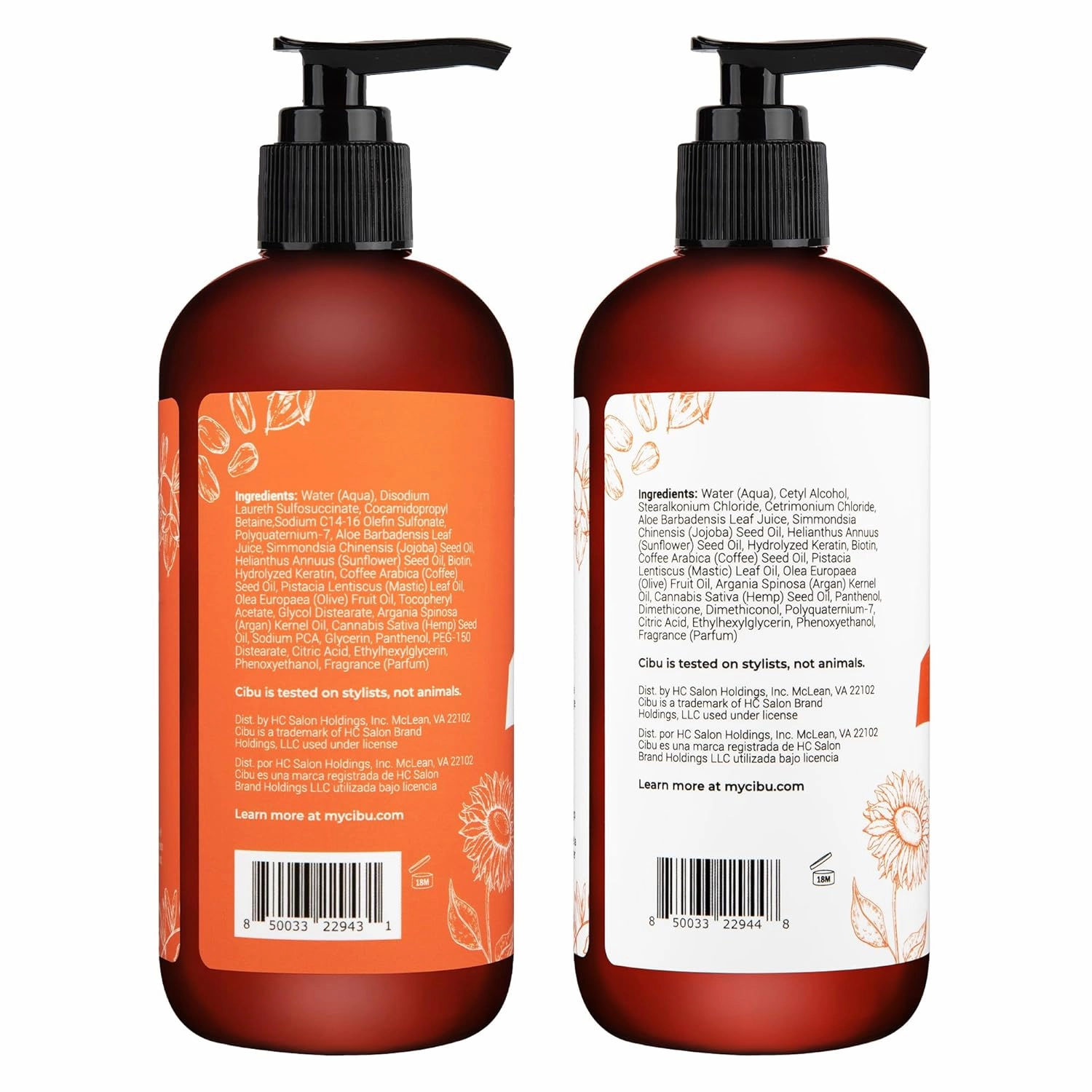 Cibu Curl   Coil Shampoo and Conditioner Bundle 90004 Cleanses, Hydrates, Revitalizes, Detangles & Preserves Natural Curl   Coil for Frizz-Free Smooth Manageable Hair - Sulfate-Free 11.83oz Pack of 2