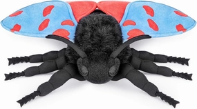 Cinnabar Moth Plush Toy，Blue Cinnabar Moth Plush Toy，Soft Moth Stuffed Toy， Soft Moth Plushie Collction Gift for Kids, Baby，Party Decor…