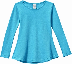 City Threads Girls Thermal Long Sleeve Tunic Shirt for School & Play, Made in USA
