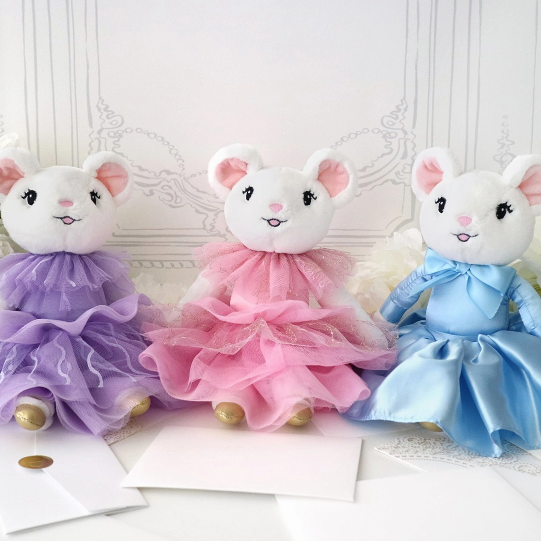 Claris in Paris Mouse Tres Belle Blue Plush Doll