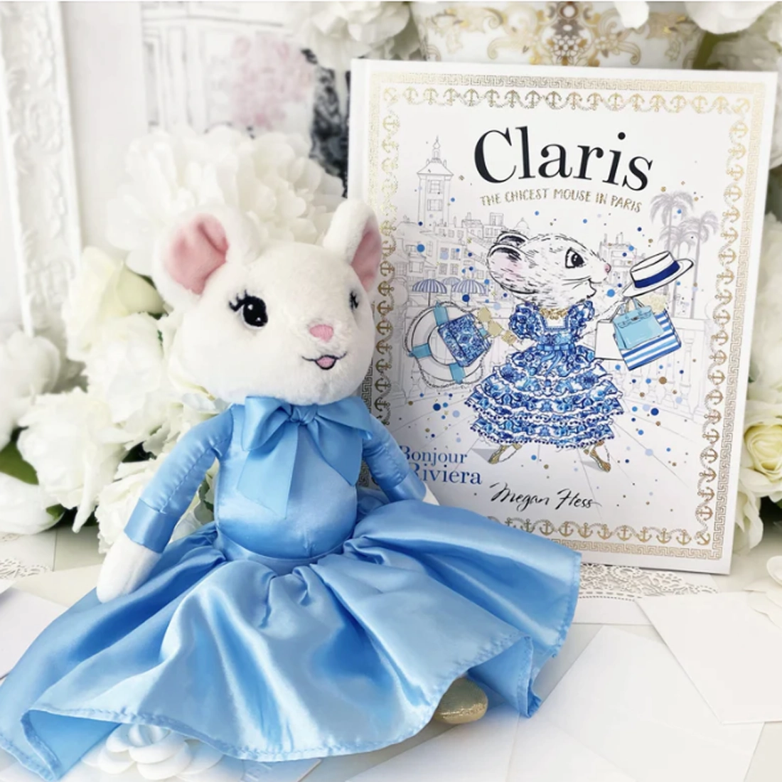 Claris in Paris Mouse Tres Belle Blue Plush Doll